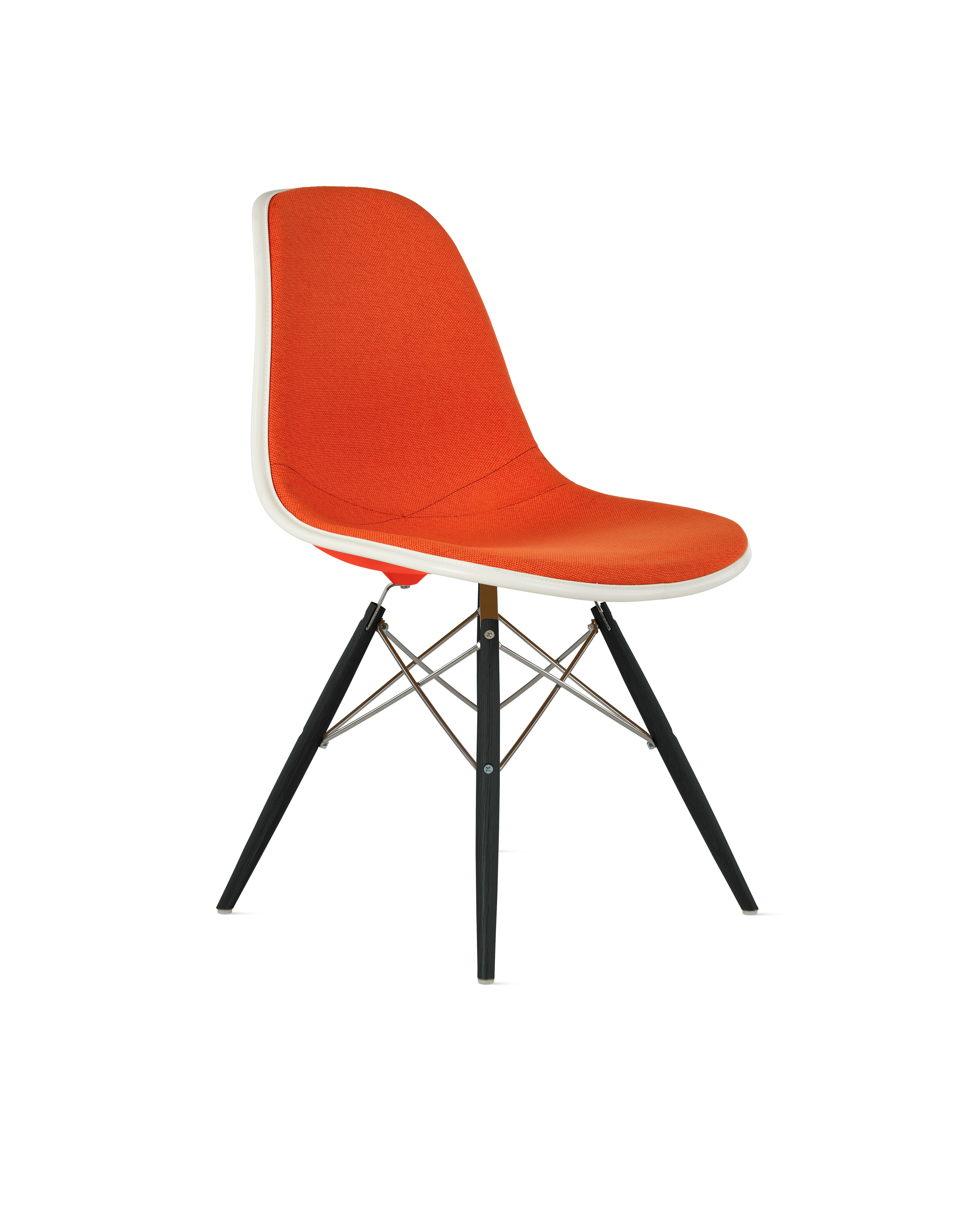 Eames Upholstered Molded Plastic Side Chair