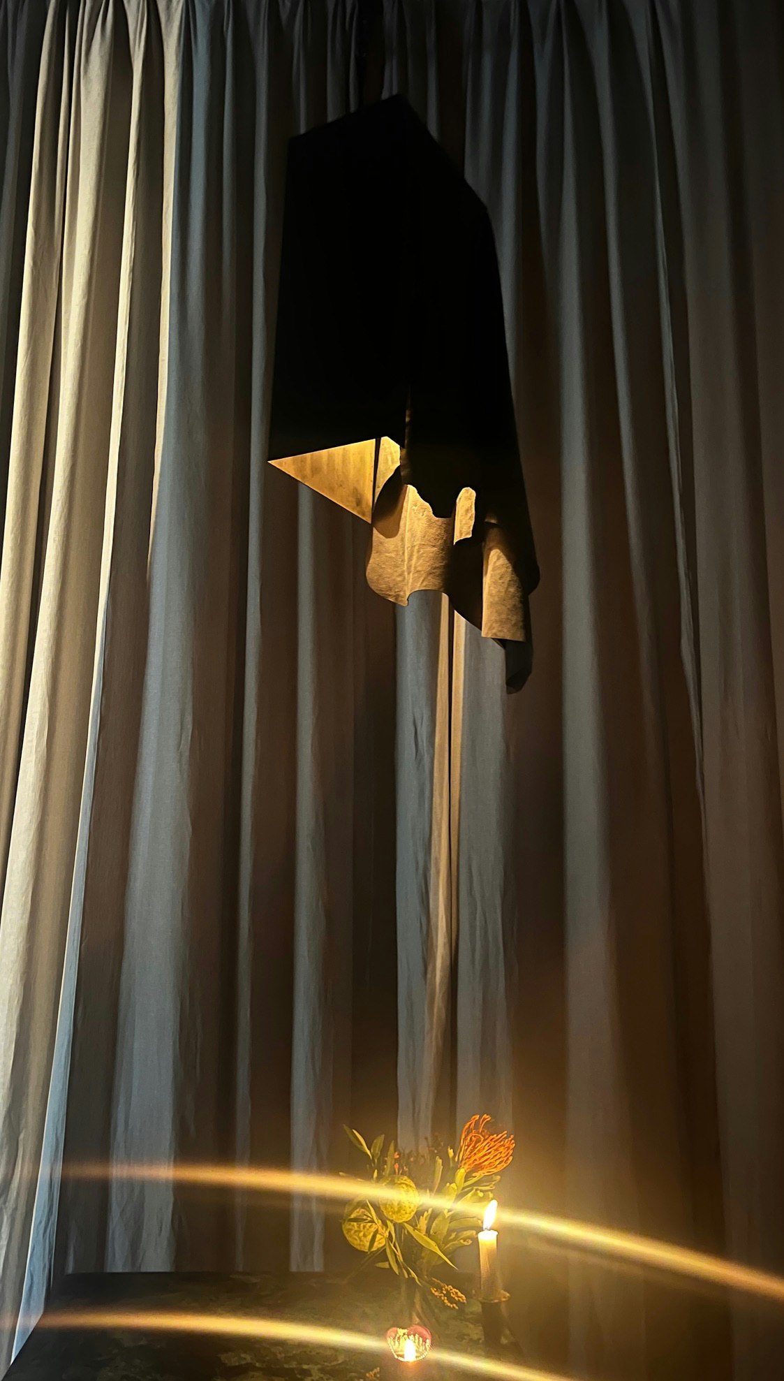 The Leather Drape Pendant