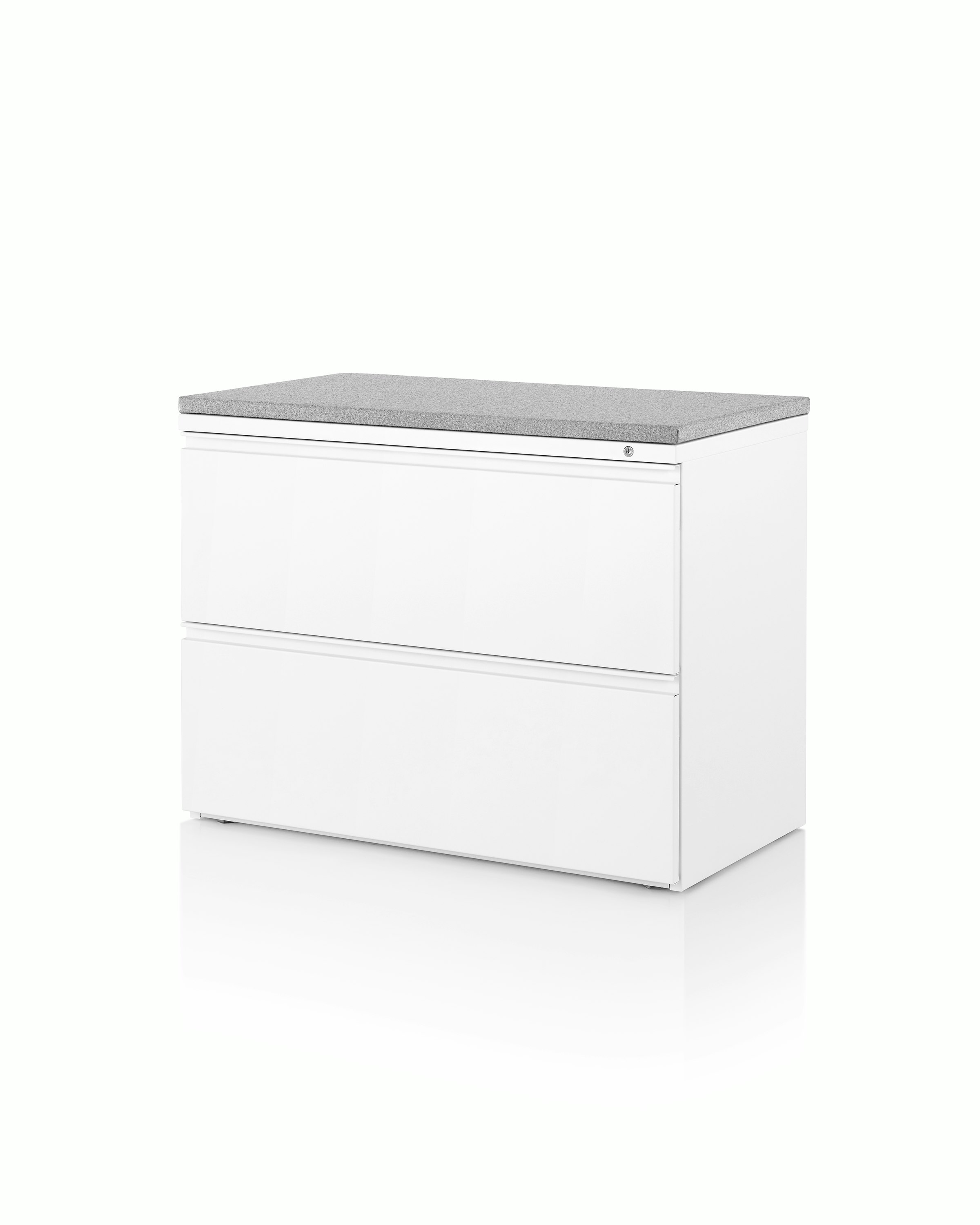 Tu Metal Lateral File, 2-High with Cushion Top