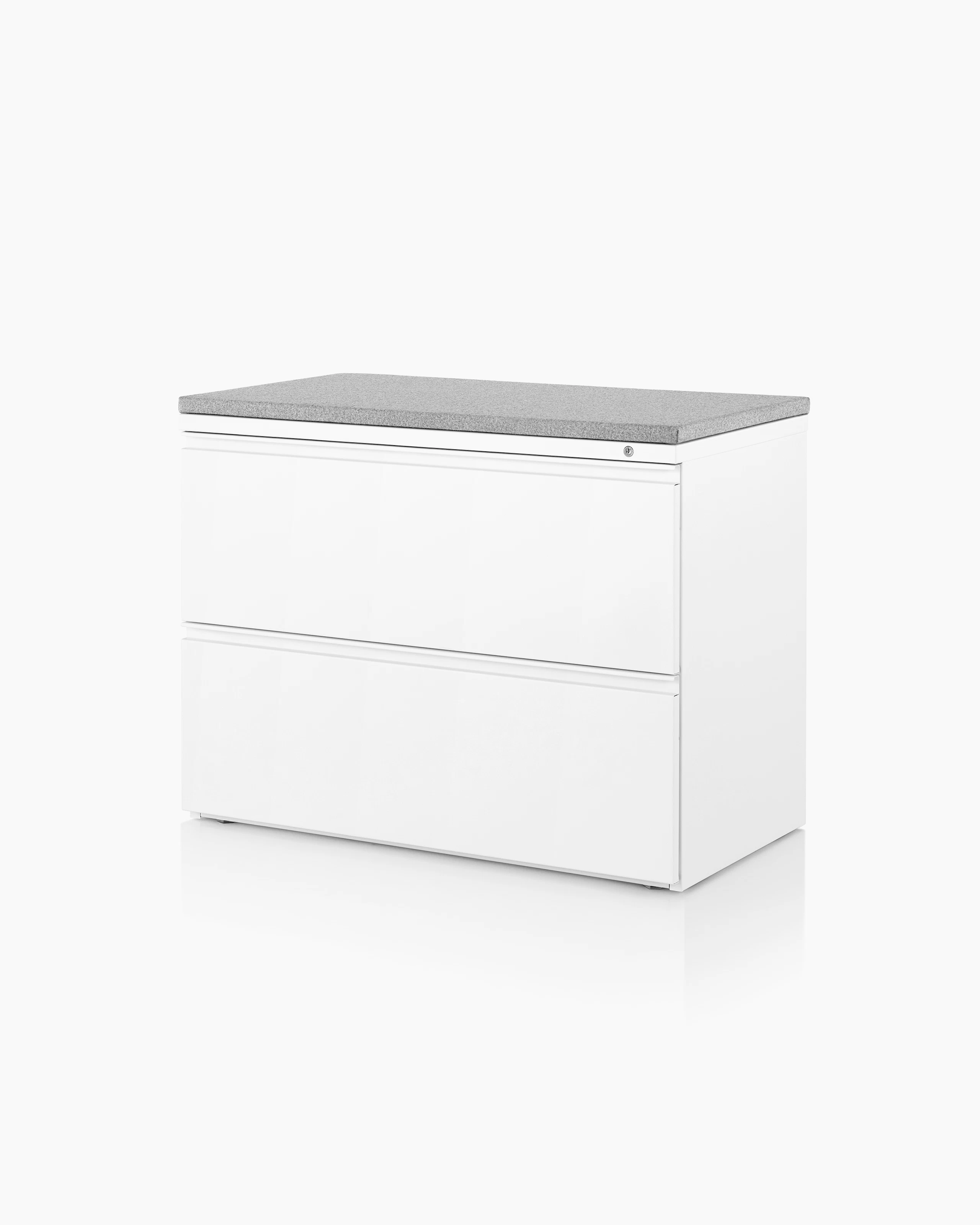 Tu Metal Lateral File, 2-High with Cushion Top