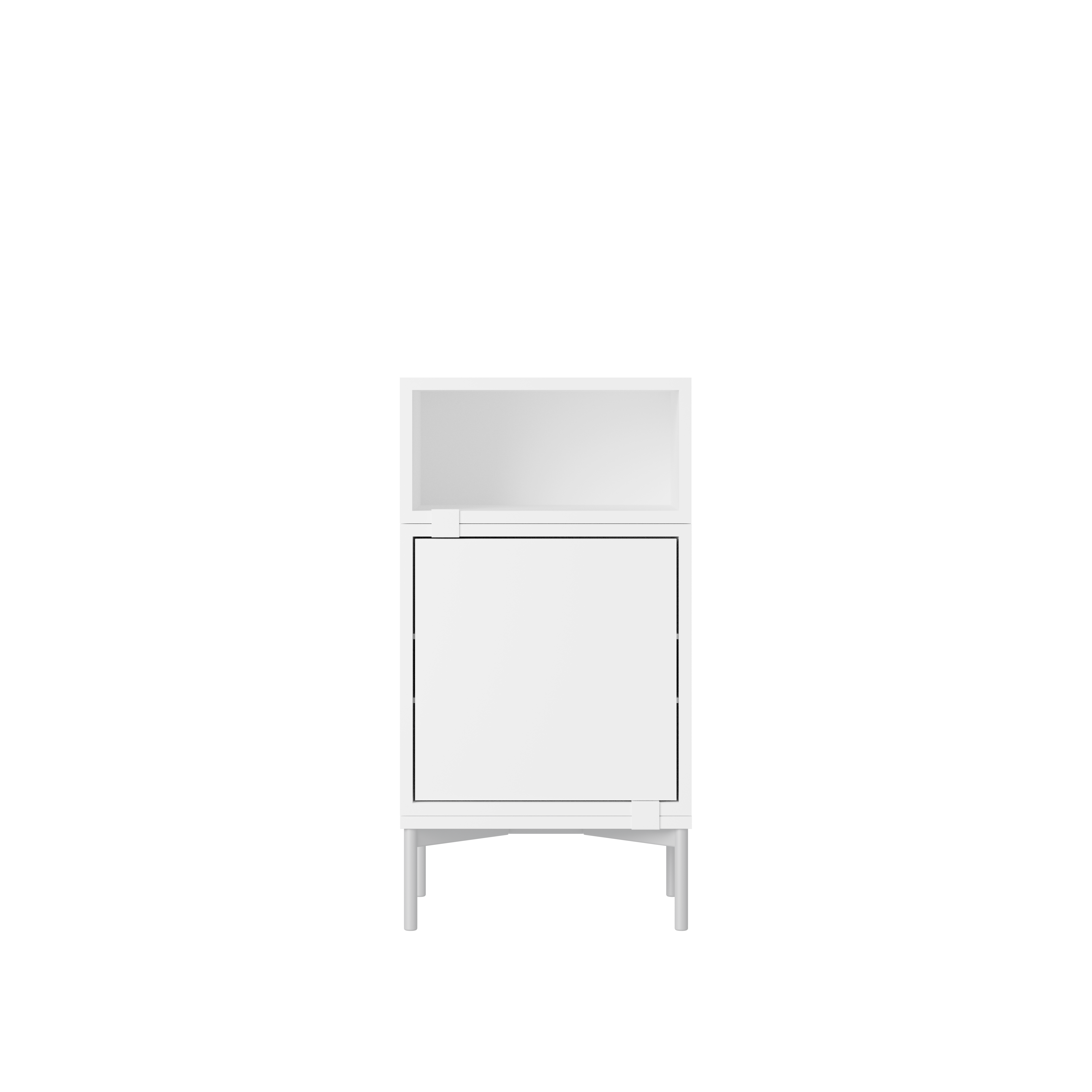 Stacked Bedside Table - Configuration 2,  White