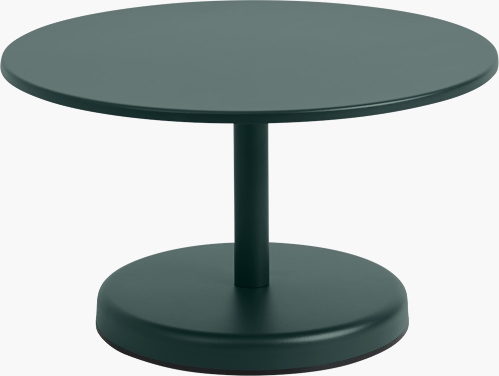 Linear Steel Coffee Table - 27.5 x 15.5, Dark Green
