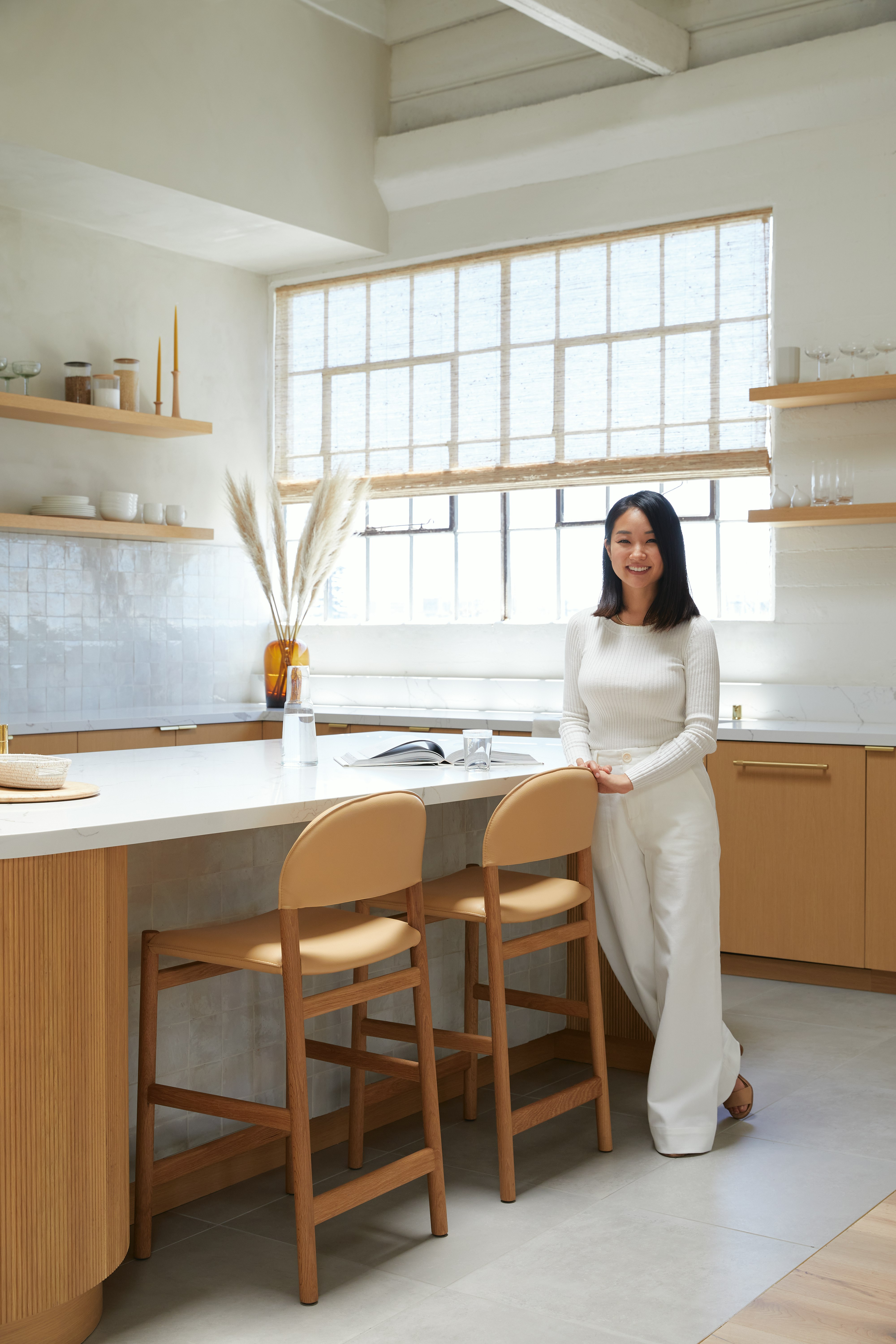 Kin High-Back Counter Stool