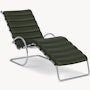 MR Adjustable Chaise - Volo Leather, Arbor Shade, Polished Chrome