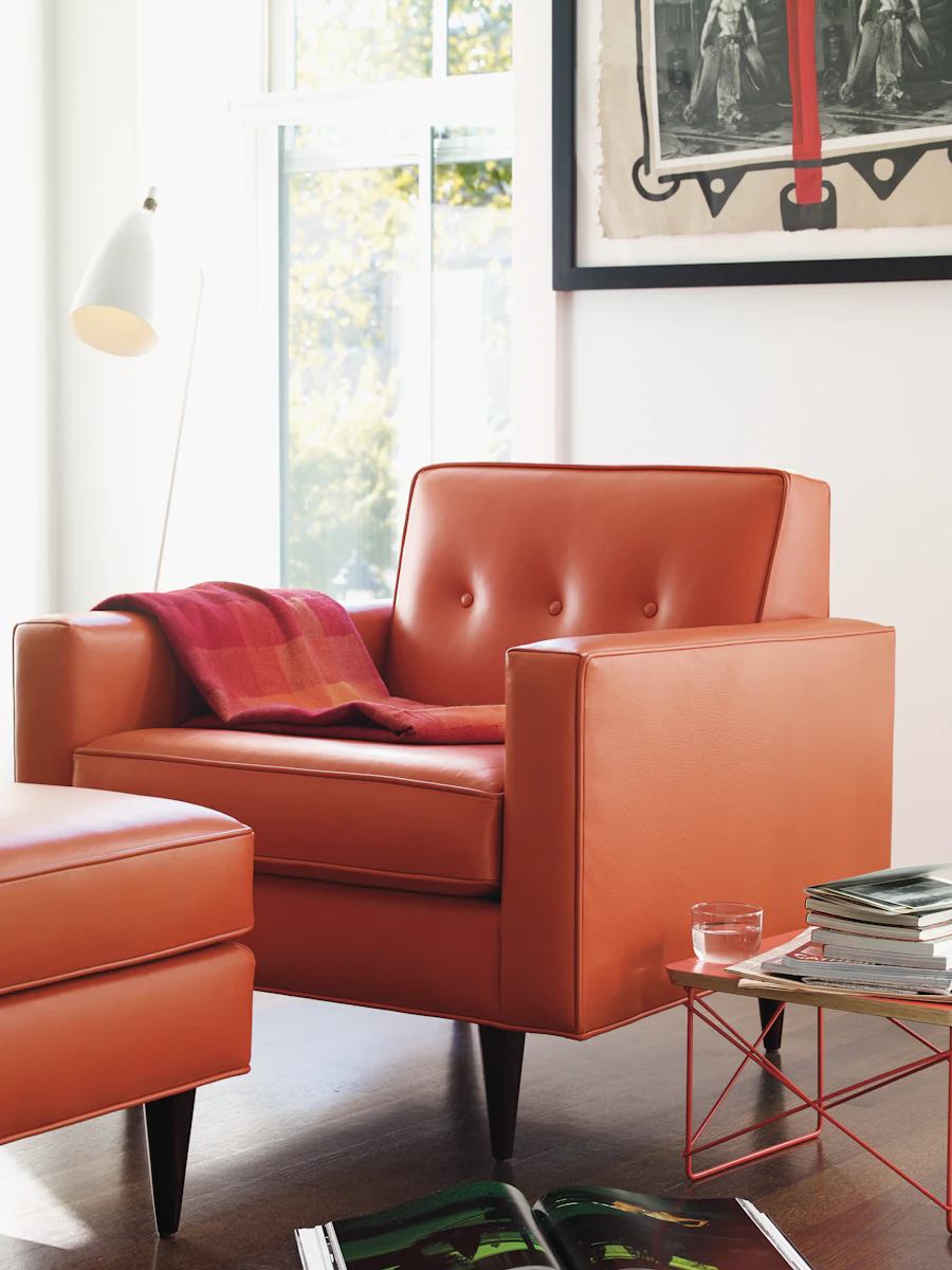 Orange Bantam armchair in bright room