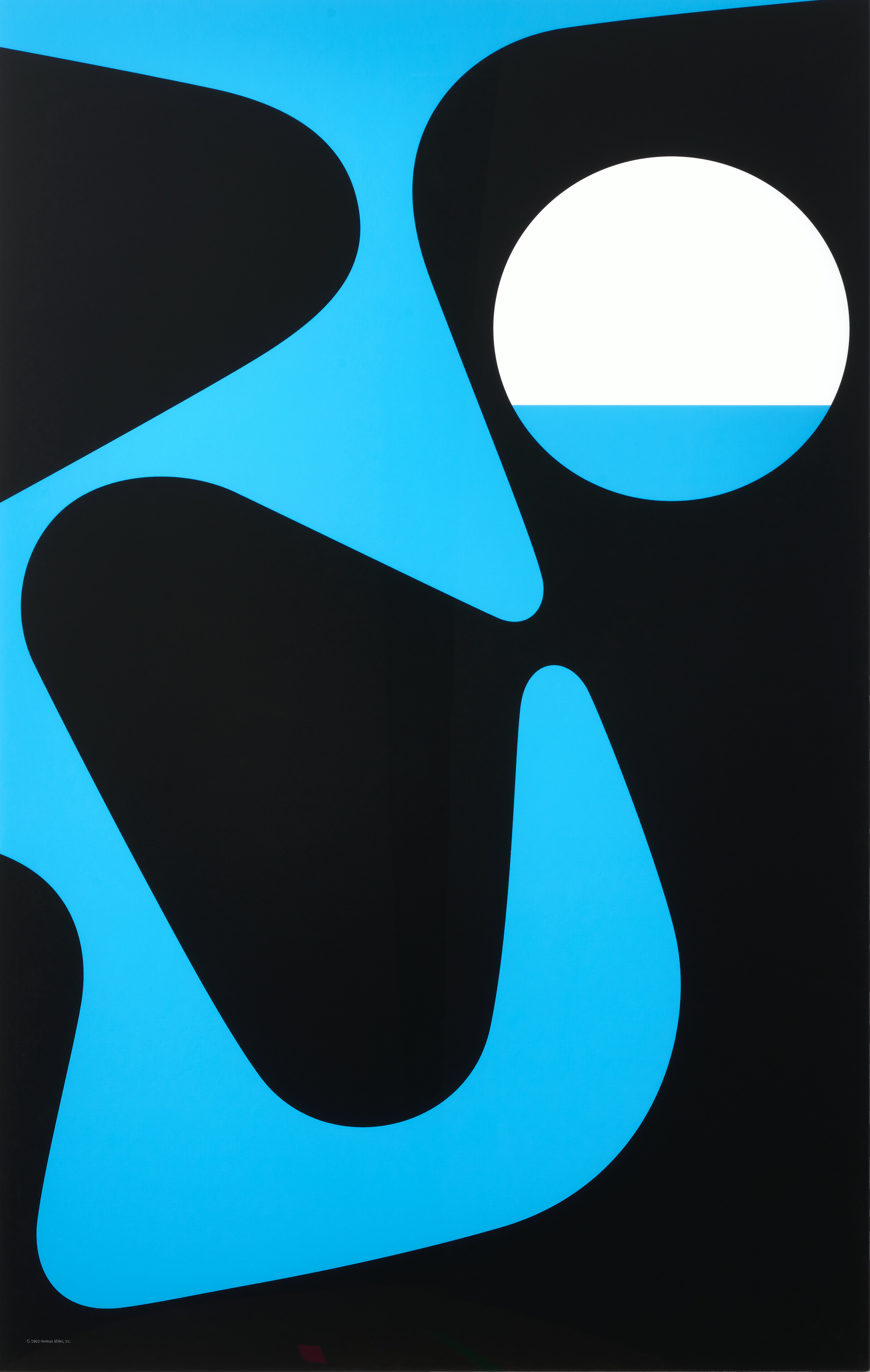 Nelson Pop Art Blue and Black Unframed Poster