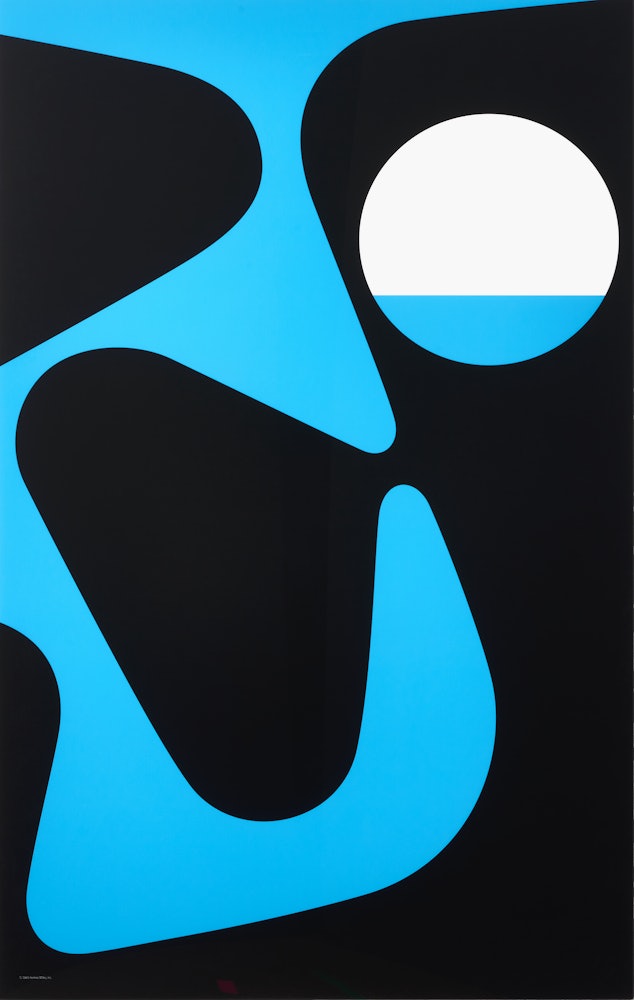 Nelson Pop Art Blue and Black Poster