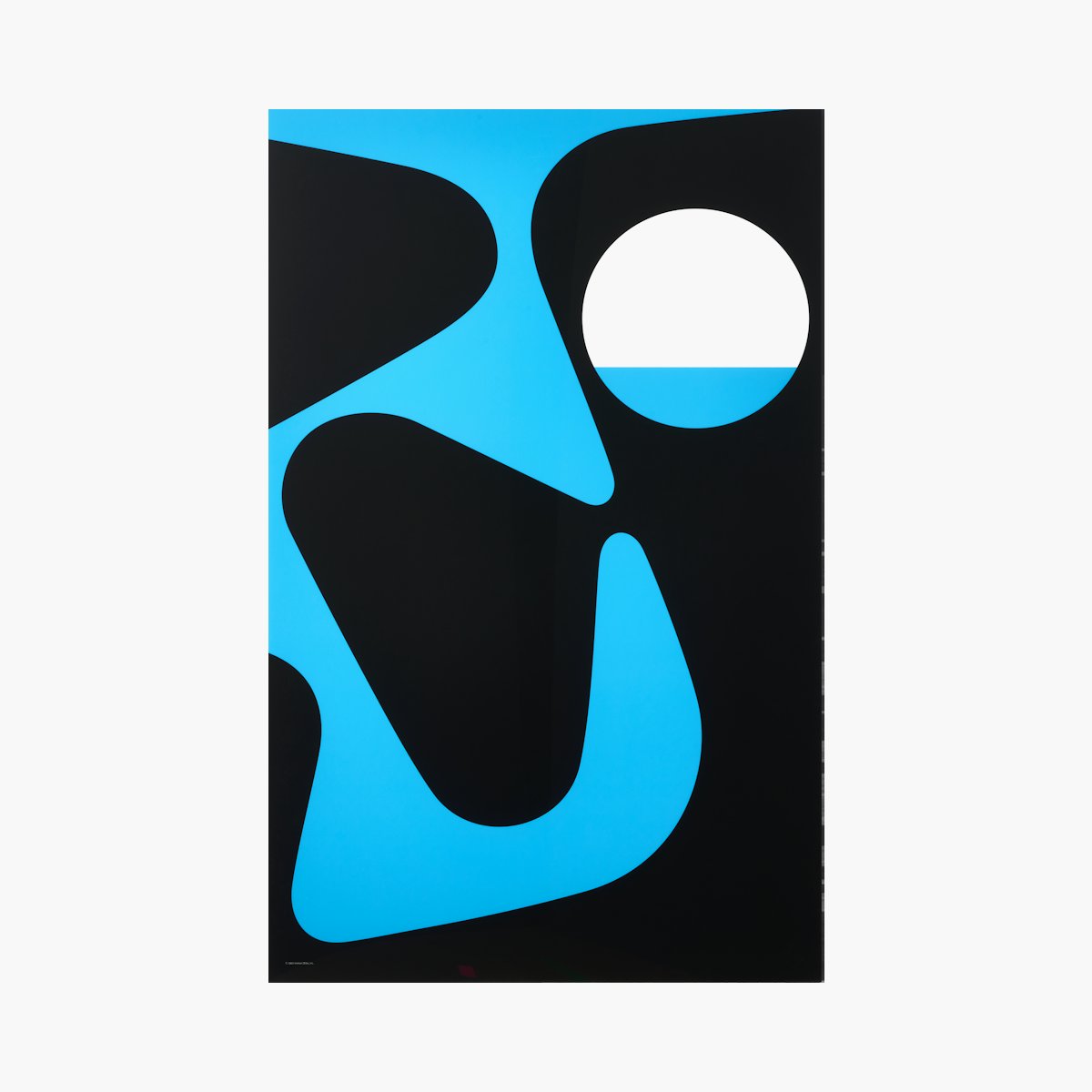 Nelson Pop Art Blue and Black Unframed Poster