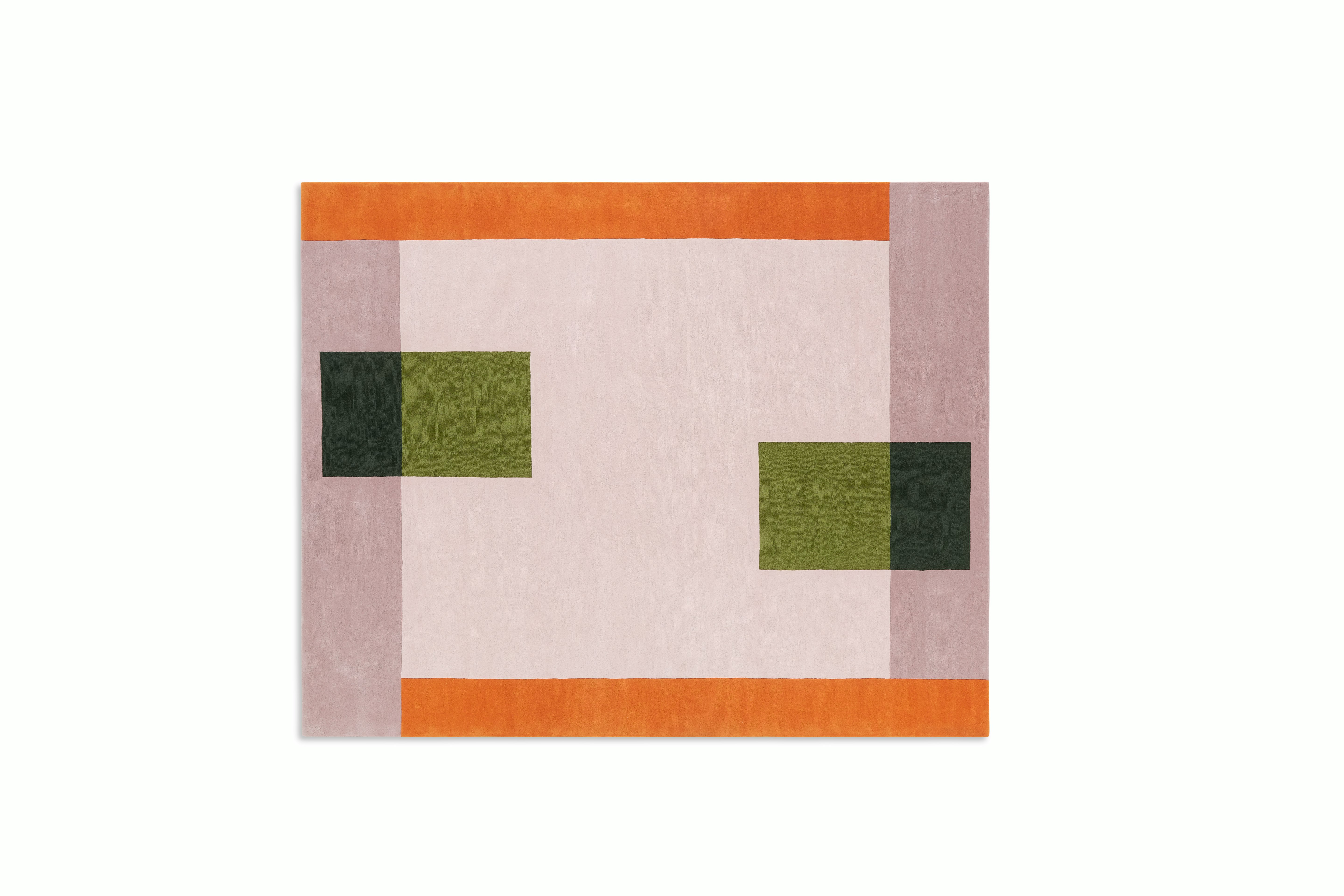 Tetra Handtufted Wool Rug, Pink