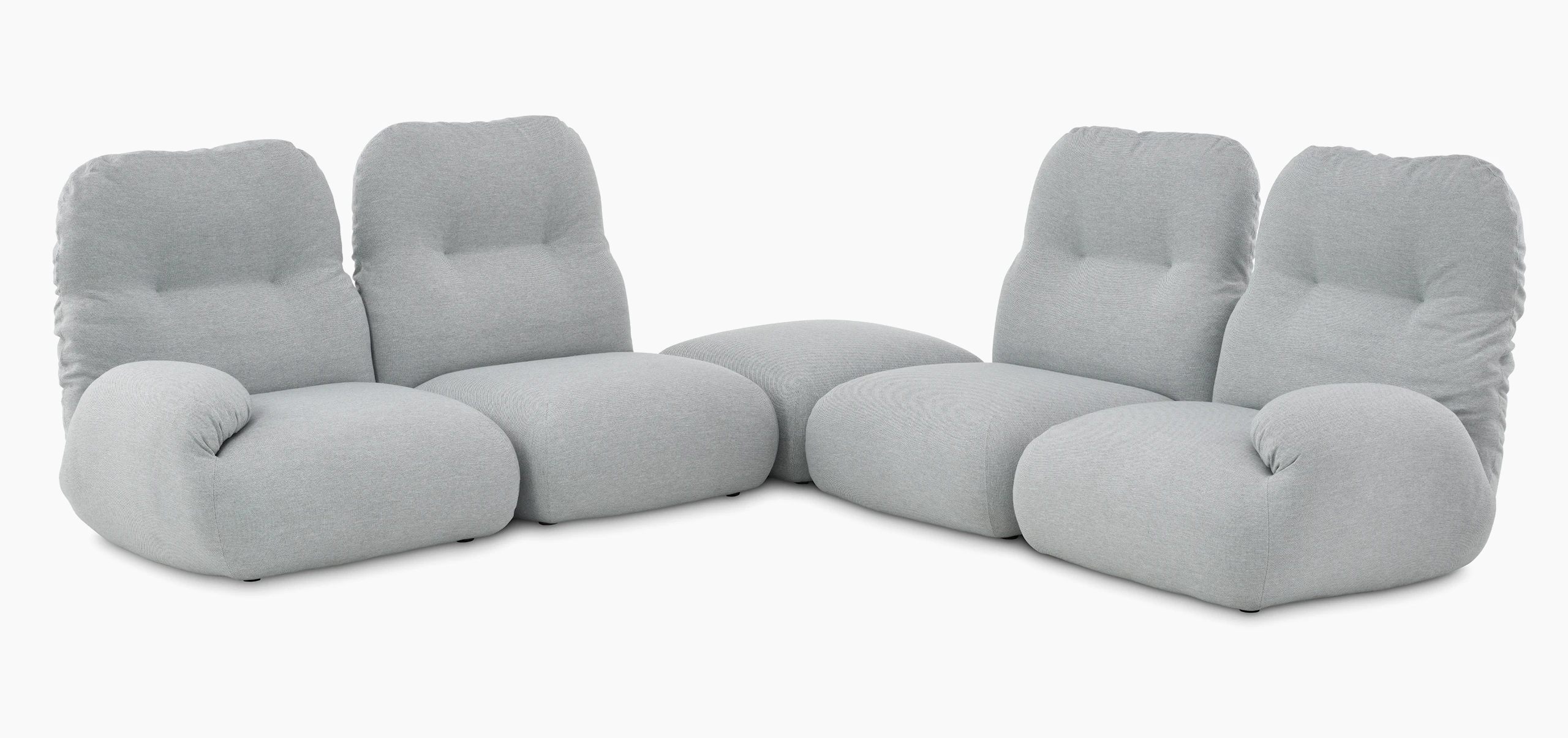 Luva Modular Sofa, corner sectional, open