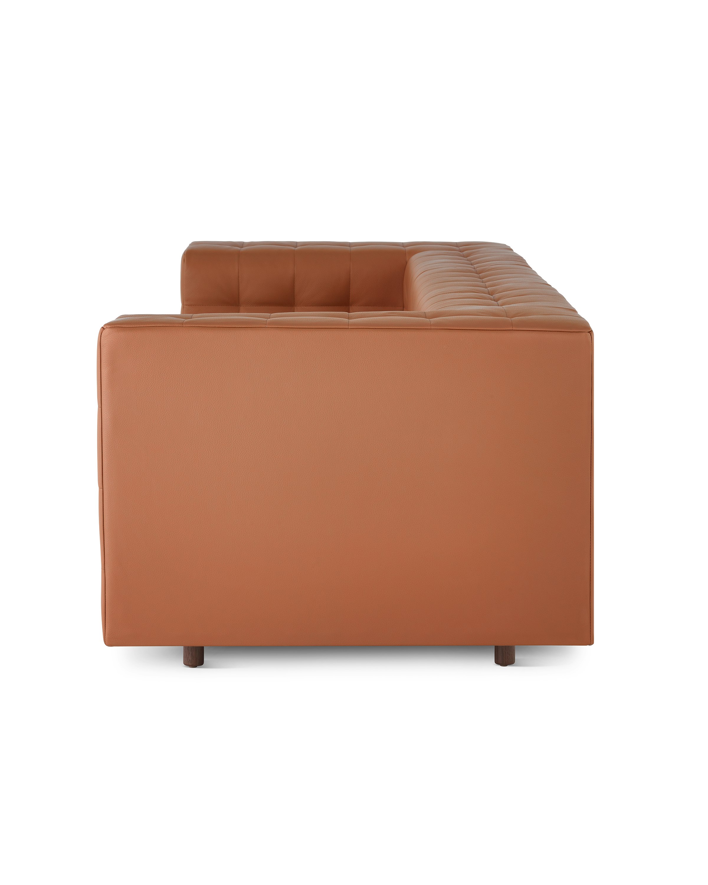 A Rapport three-seat sofa upholstered in leather.