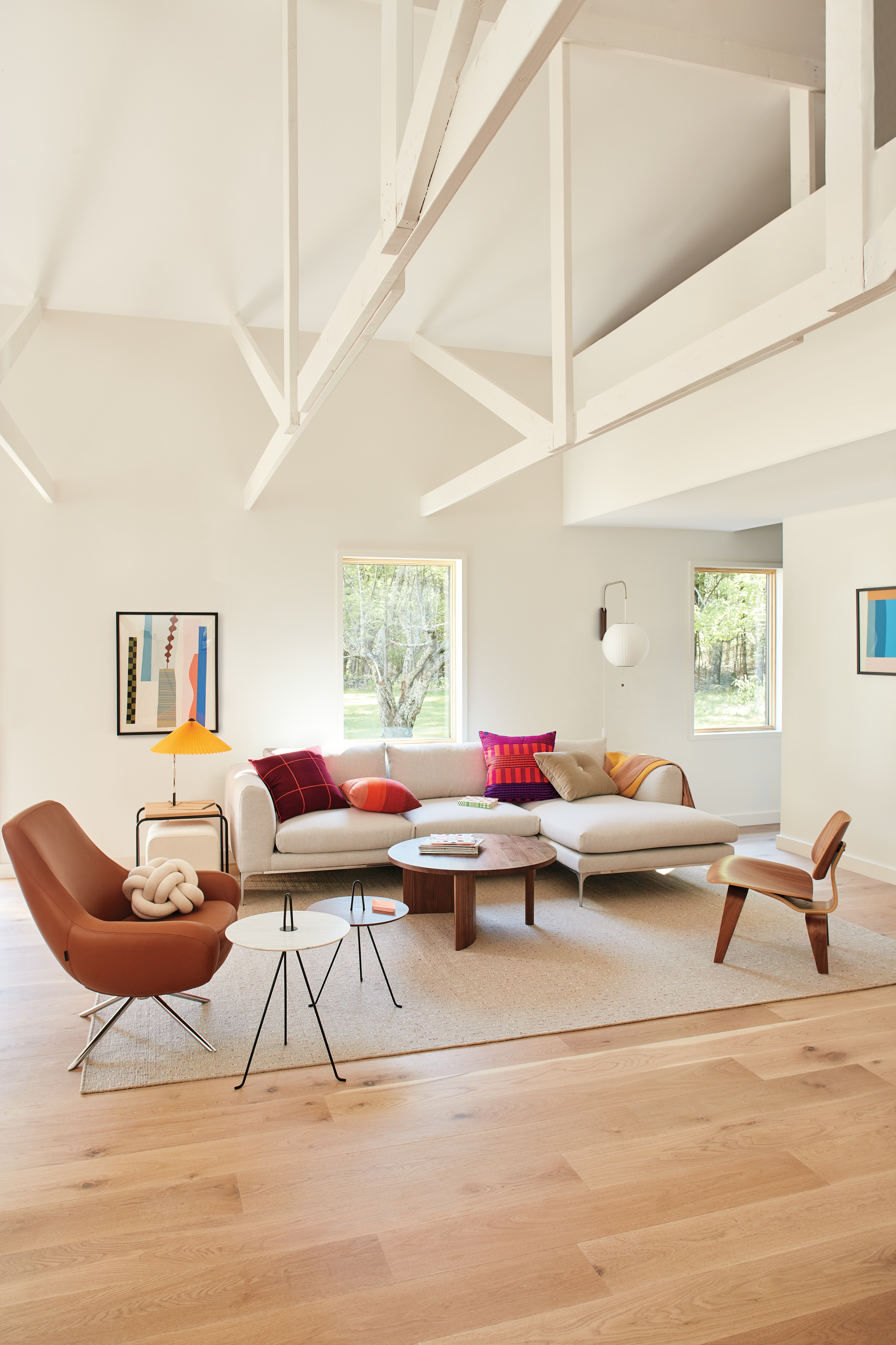 Jonas Sectional, Noomi, Symbol and Tipi in Eliza Blank's Living room