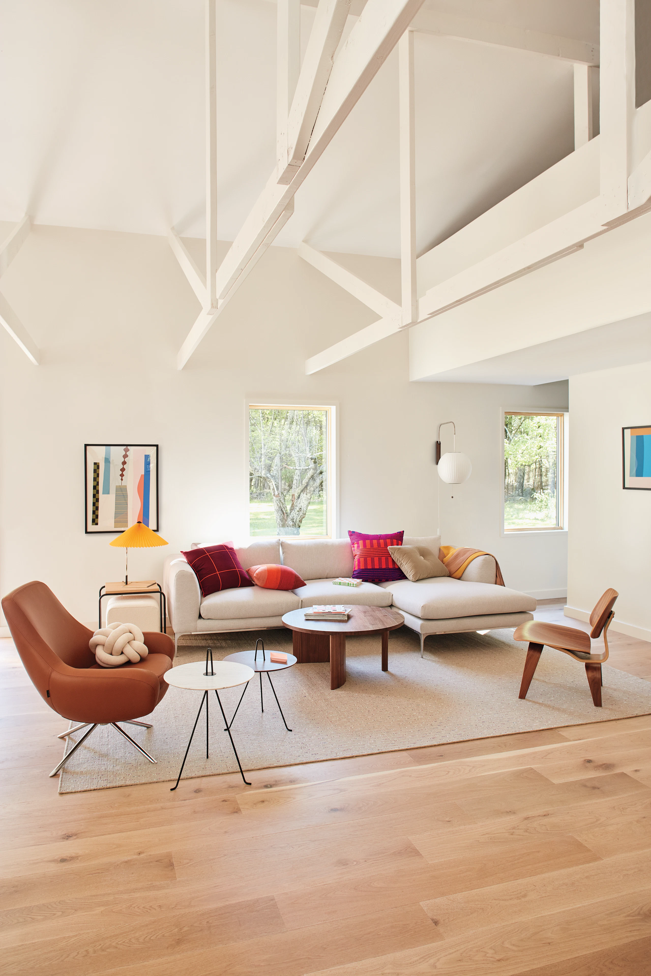 Jonas Sectional, Noomi, Symbol and Tipi in Eliza Blank's Living room