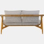 Crosshatch Outdoor Settee, rear view.