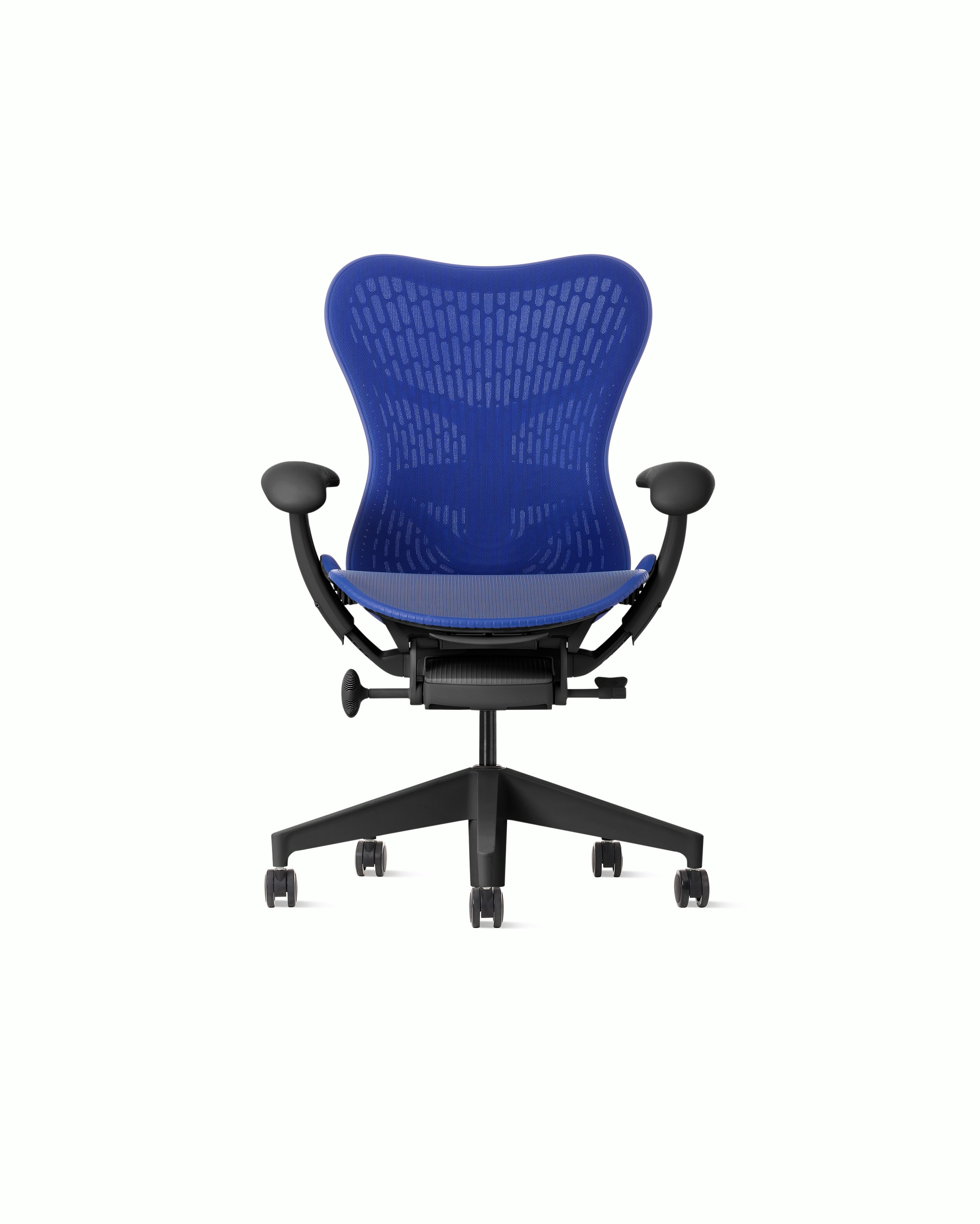 Mirra 2 Chair in Graphite with Ultramarine Butterfly Suspension