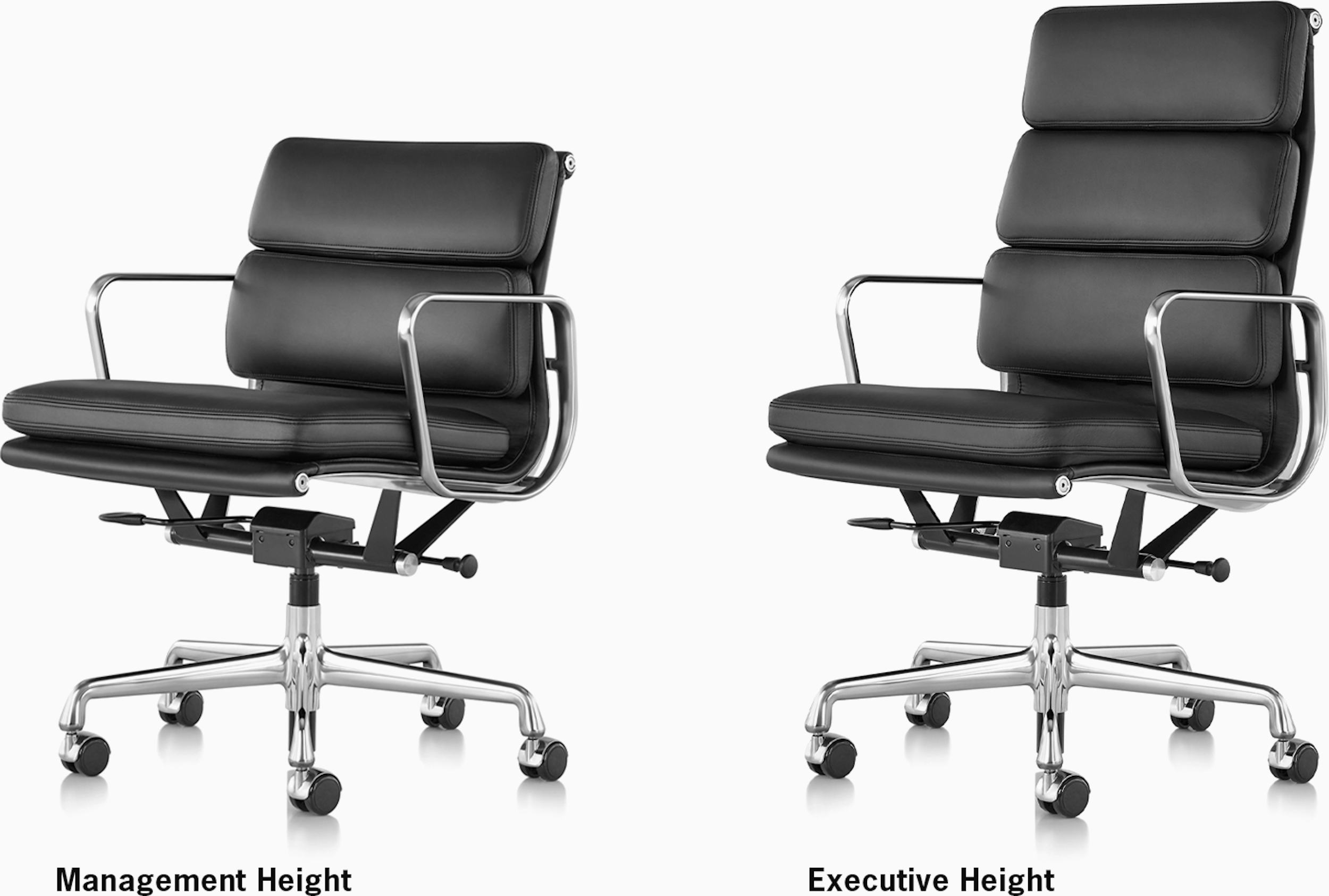 Herman Miller Soft Pad Leather Office Management Chairs