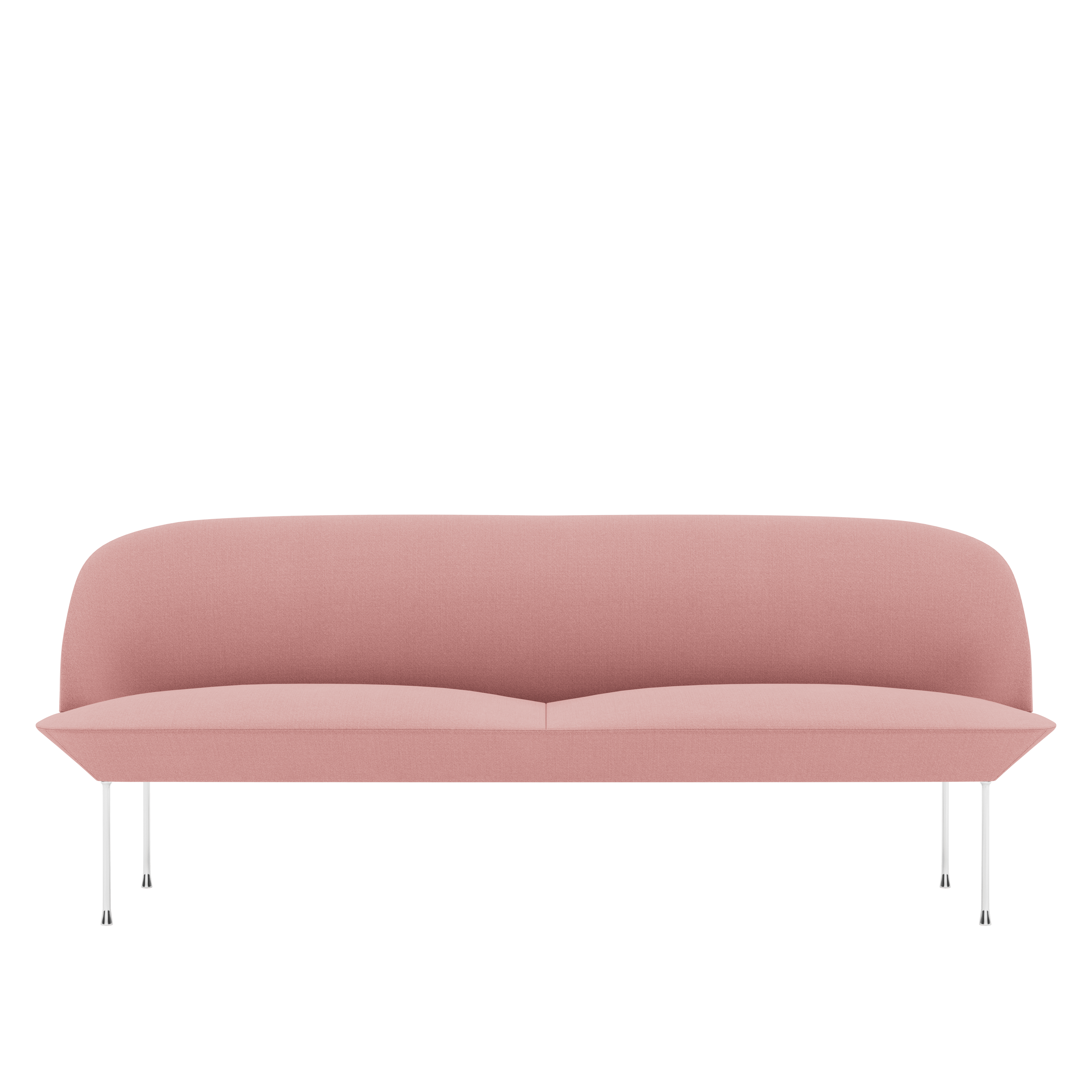 Oslo 3 Seater Sofa,  Vidar,  633 Petal,  Chrome Base
