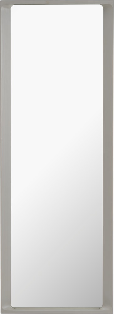 Arced Mirror, Large in Light Grey