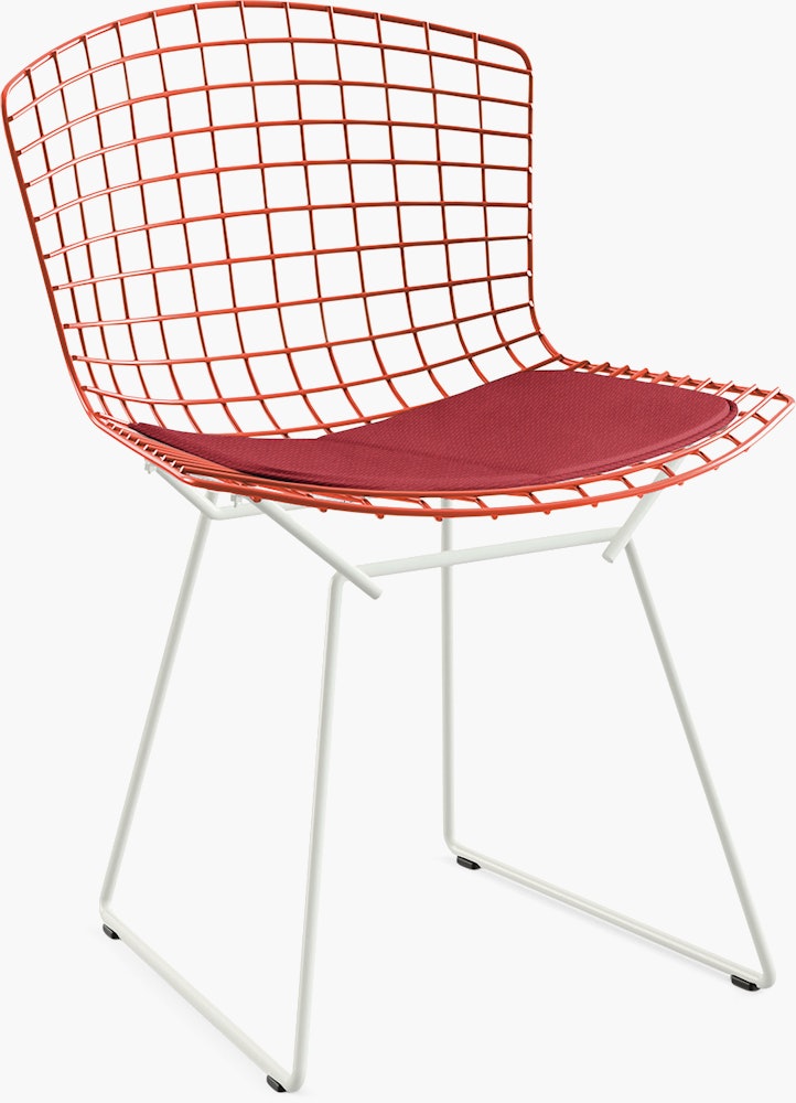 Bertoia Two-Tone Side Chair with Seat Pad