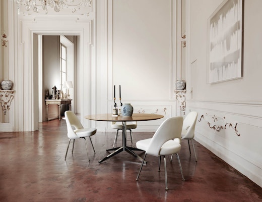 Florence Knoll Table Desk and Saarinen Executive Chairs Knoll Florence Knoll Table