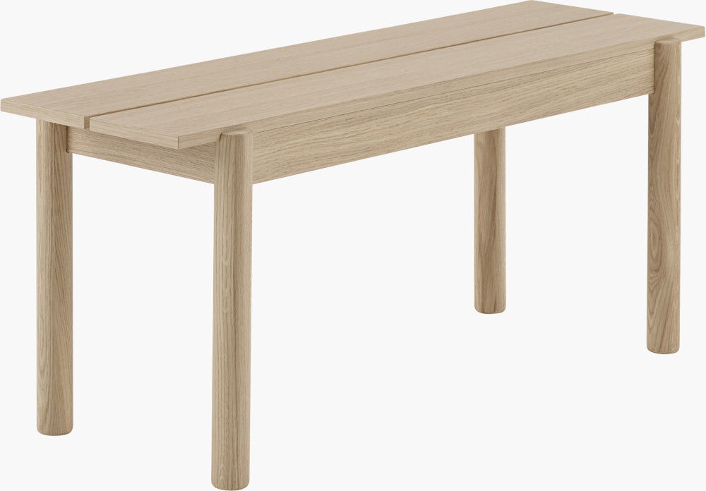 Linear Wood Bench,  110cm
