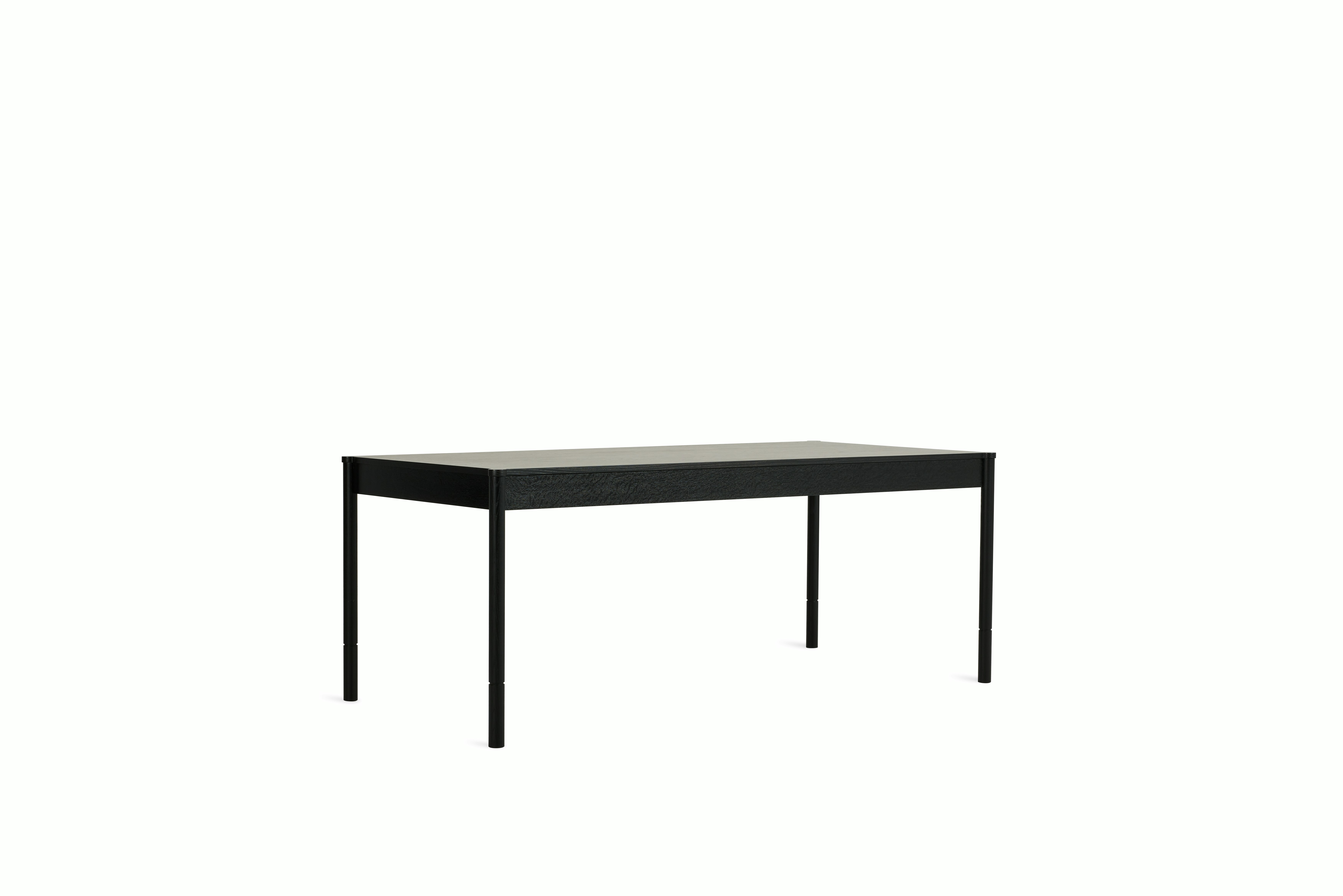 Morrison Dining Table - 76",  Veneer,  Ebonized Oak