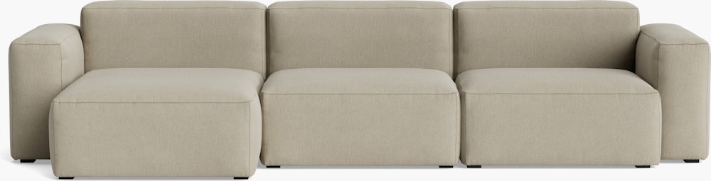Mags SL Sectional with Wide Chaise - Left, Pecora, Cream