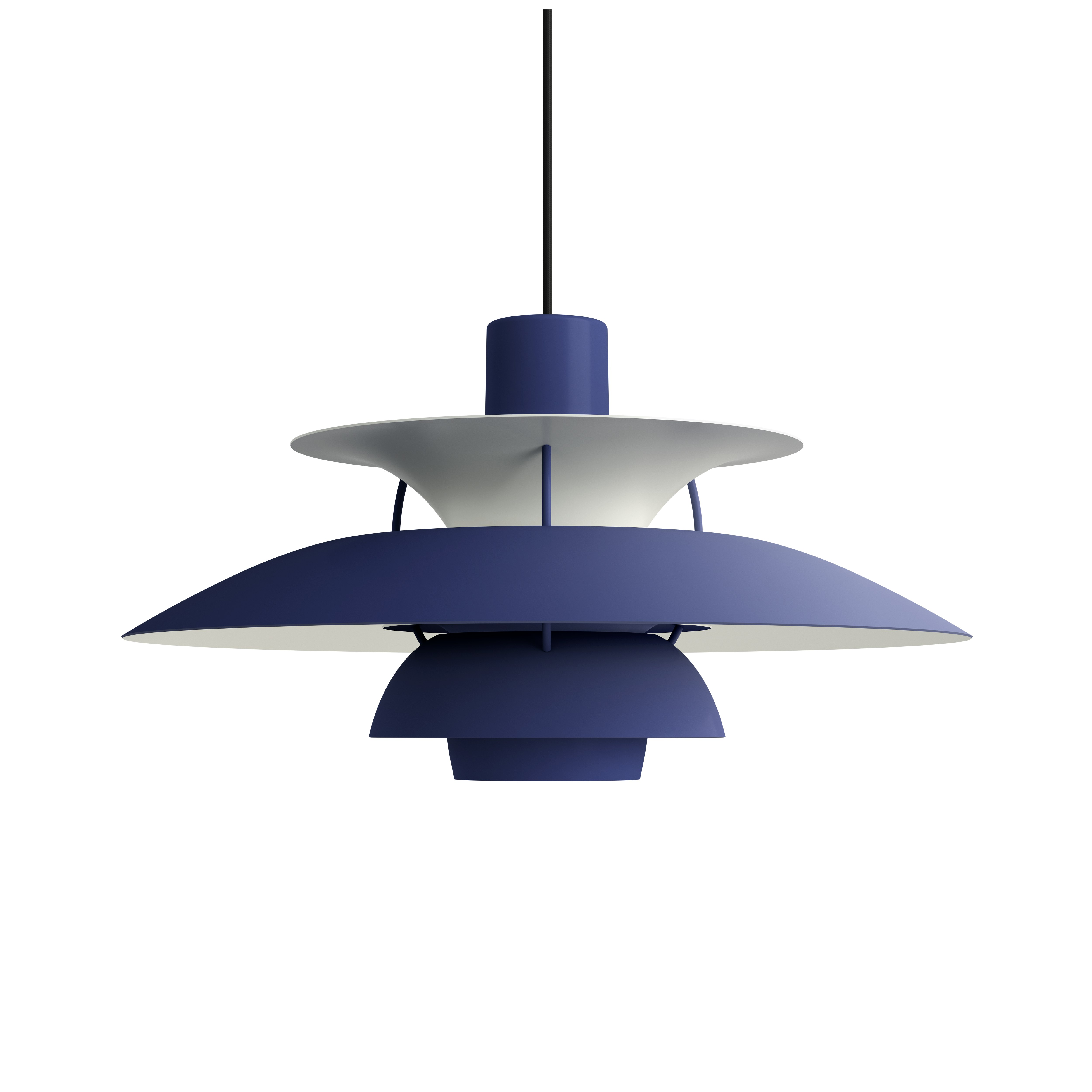 PH5 Pendant Lamp - Standard, Monochrome Dusty Indigo