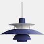 PH5 Pendant Lamp - Standard, Monochrome Dusty Indigo