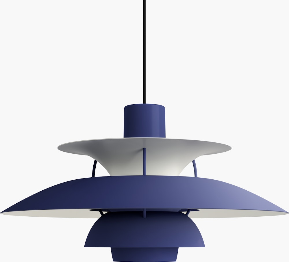 PH5 Pendant Lamp - Standard, Monochrome Dusty Indigo