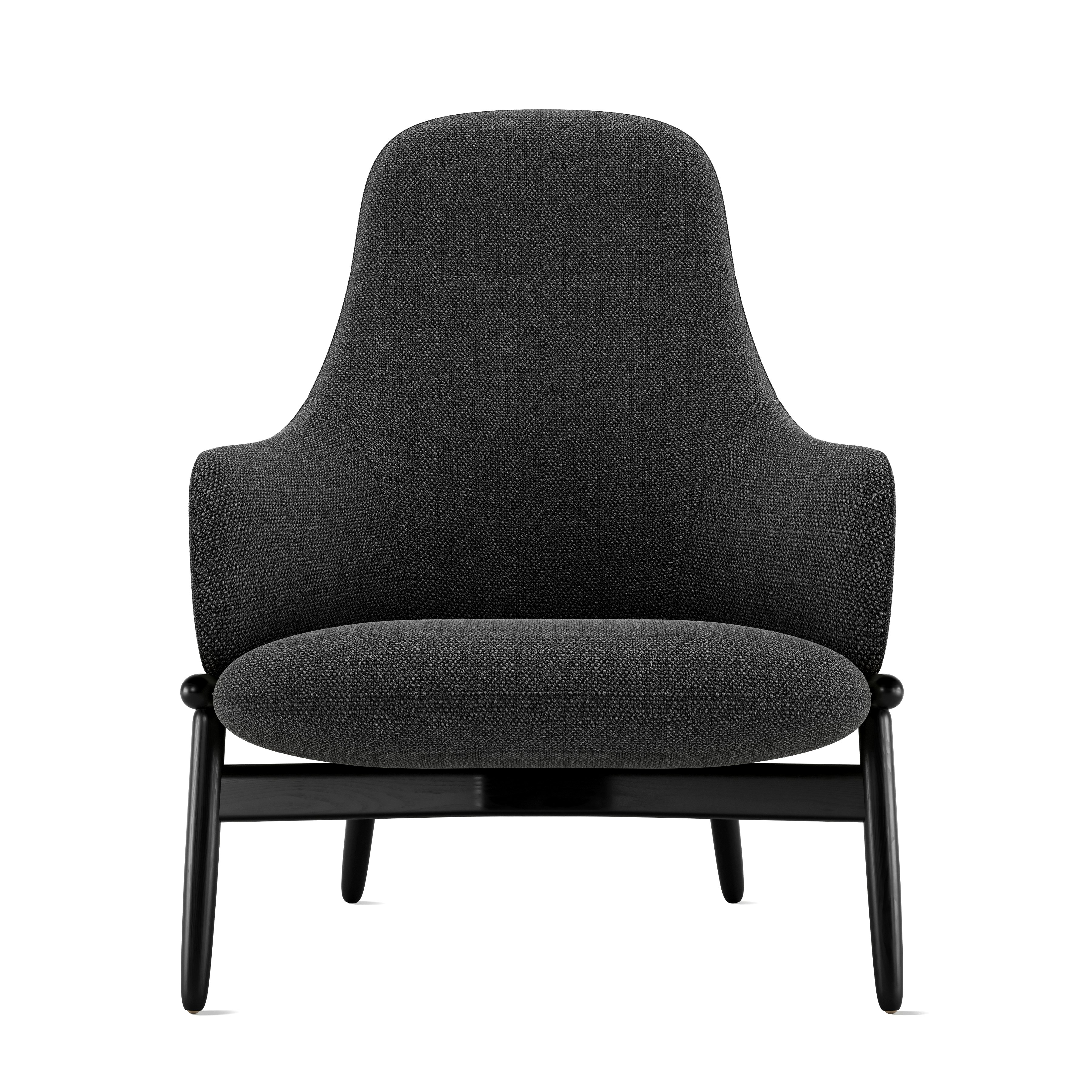 ReFrame Lounge Chair - High Back,  Capri,  Graphite,  Ebony Ash
