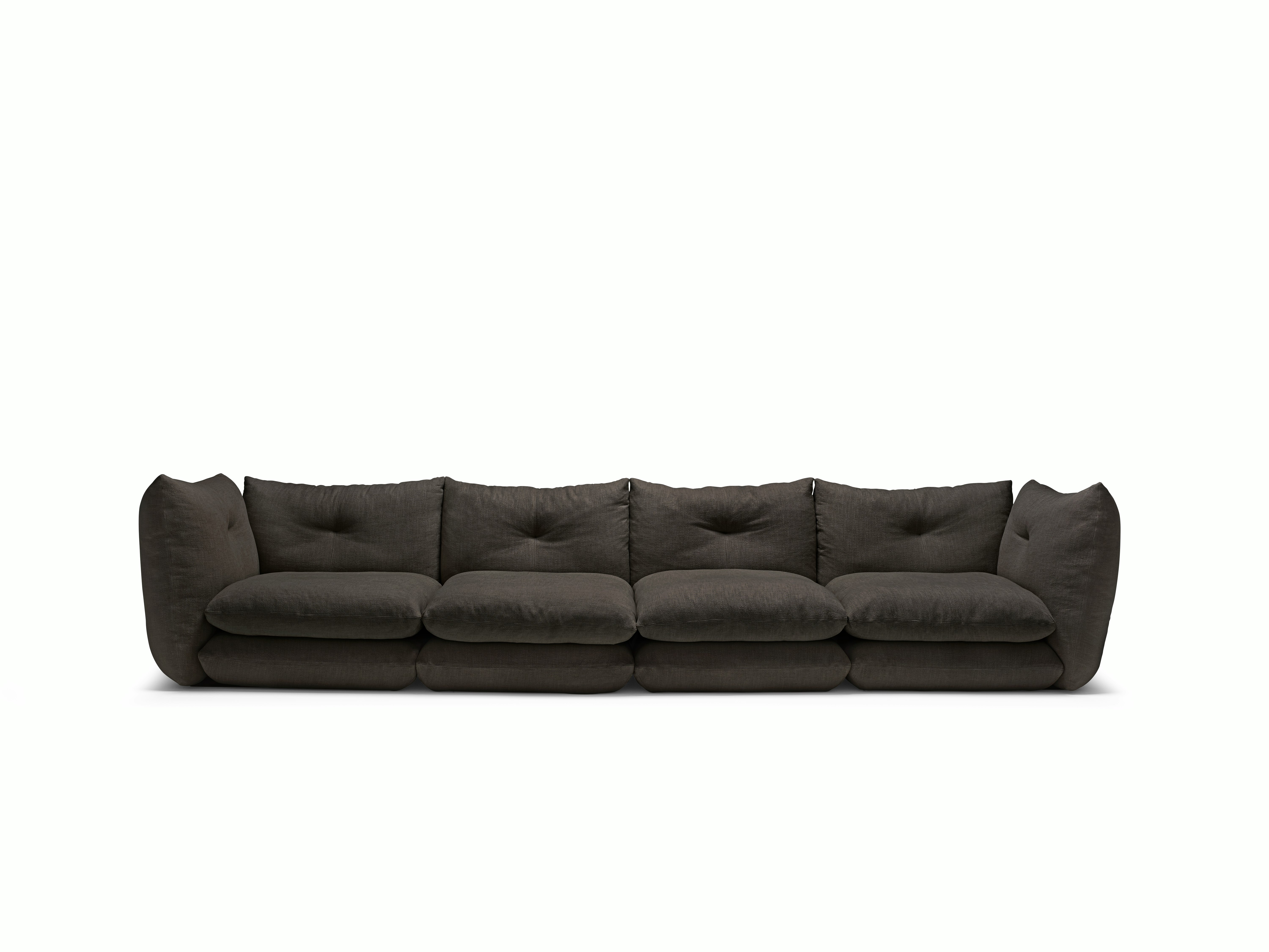 Pillo Sofa -  Four Seater,  Standard or Deep,  Haven,  Charcoal