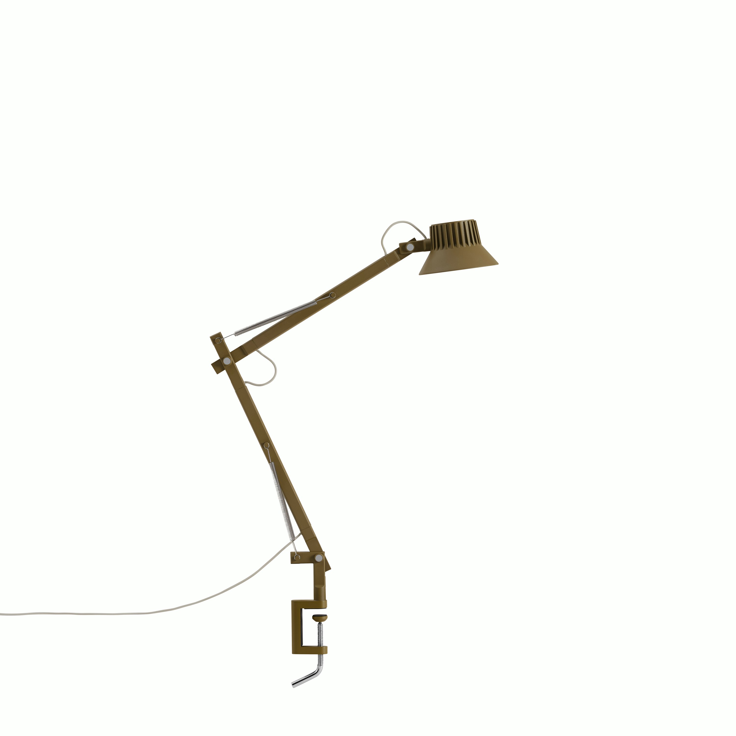 Dedicate table lamp S2 brown green clamp