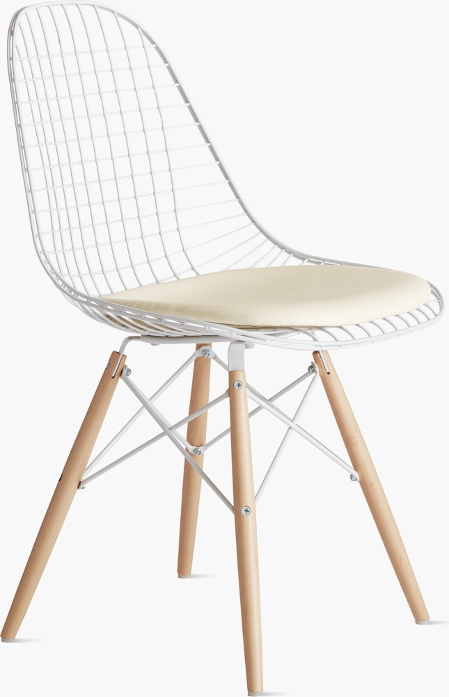 Eames Wire Chair With Seat Pad, Seat Pad For Eames Wire Chair