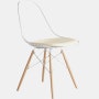 Eames Dowel-Leg Wire Chair with Seat Pad (DKW.5)