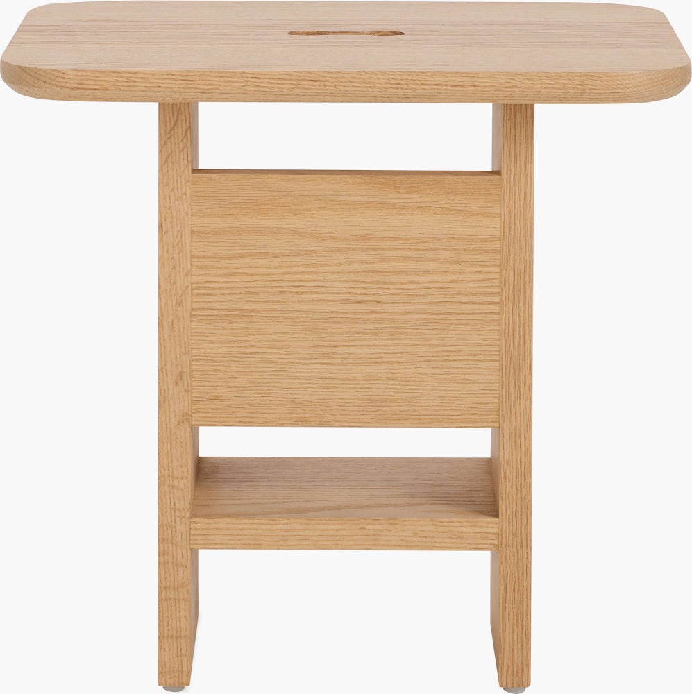 Decimo Bedside Table - red-oak