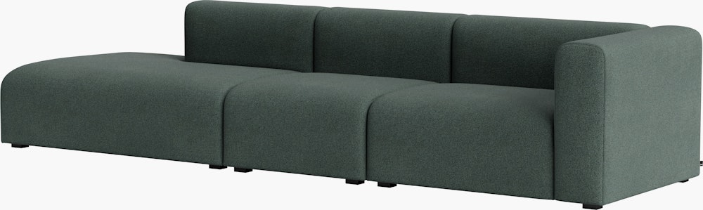 Mags One-Arm 3 Seat Sofa - Right, Pecora, Green
