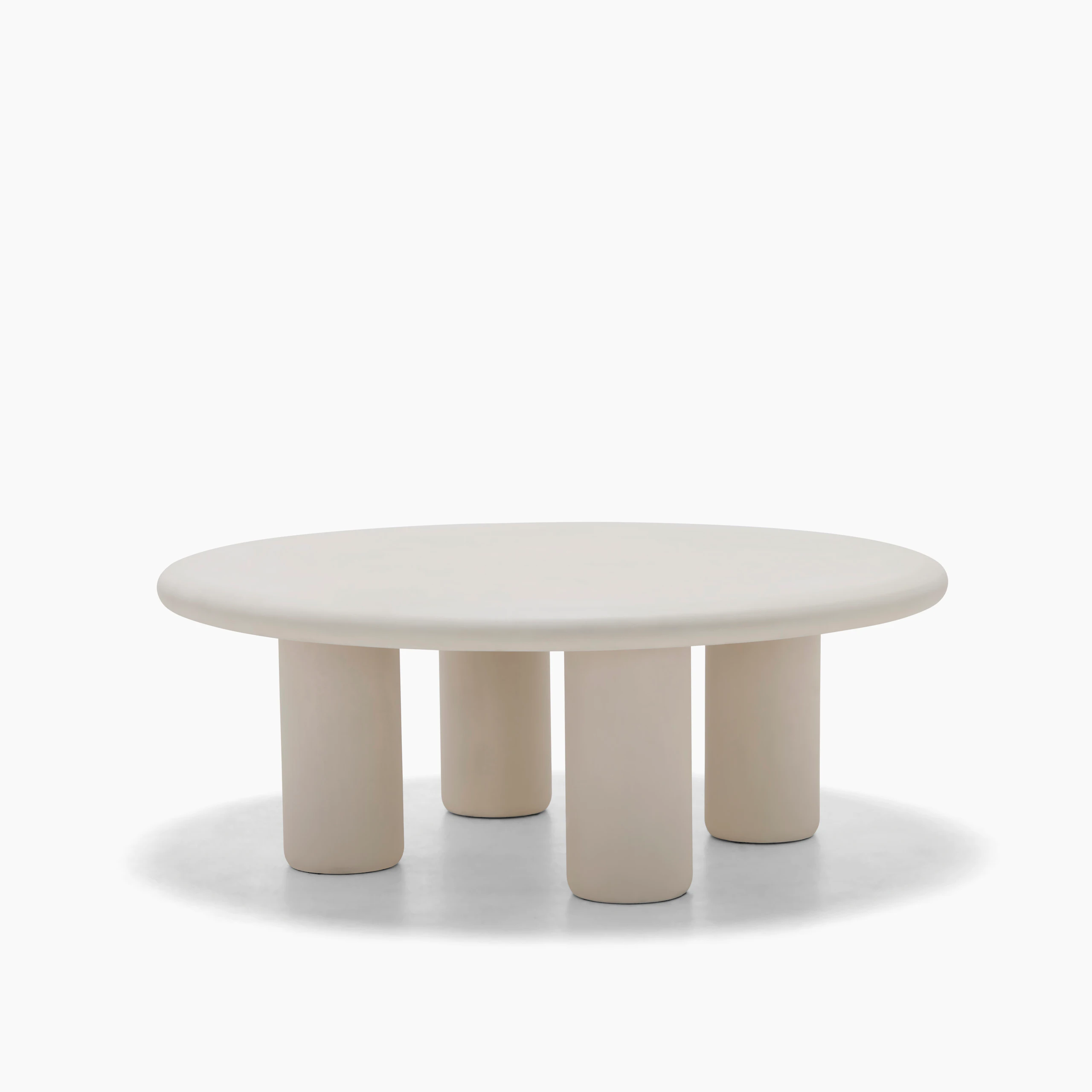 Earth Outdoor Coffee Table in Concrete Husk