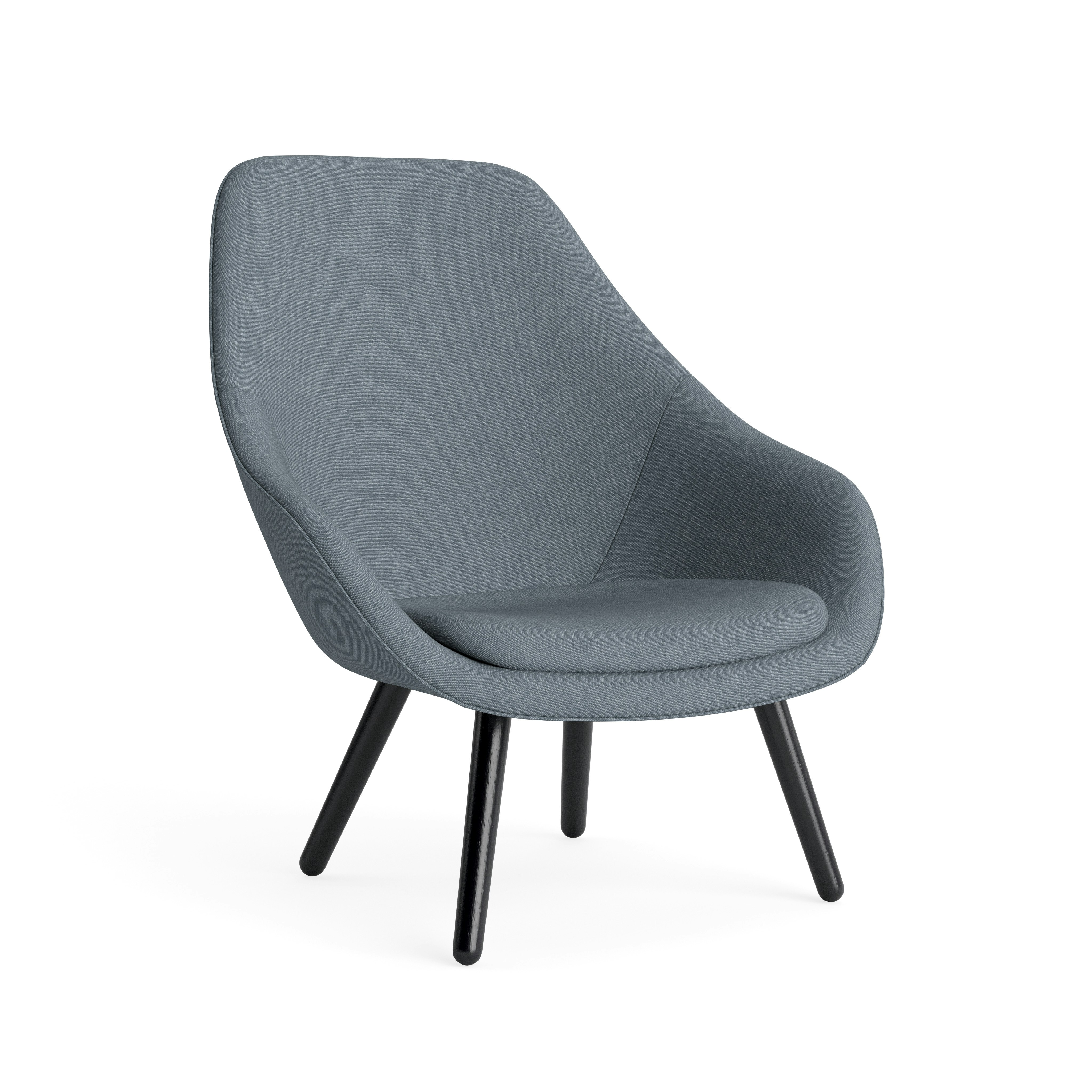 AAL 92 About A Lounge High Back Wood Base