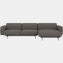 In Situ Sectional - Chaise Lounge,  Right,  3 Seater,  Configuration 6,  Clay,  09 Ash,  Black