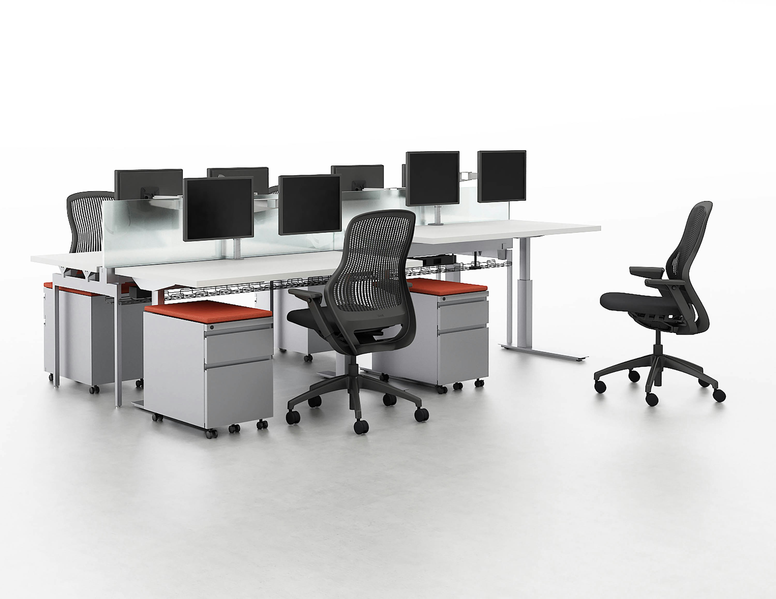 Antenna Design Antenna Big Table single sided big table Tone height adjustable table Sapper dual monitor arm Antenna storage wire management ReGeneration by Knoll ergonomic