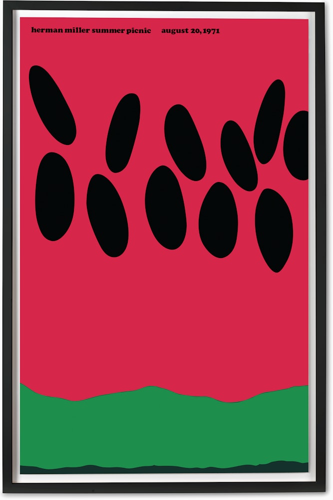Herman Miller Watermelon Poster with Frame