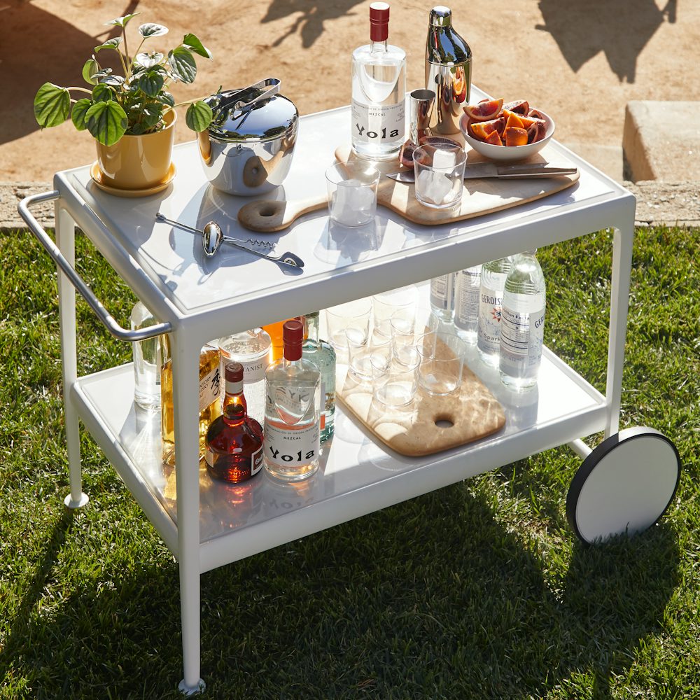1966 Porcelain Serving Cart