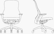 Height Adjustable Arms with Plastic Base