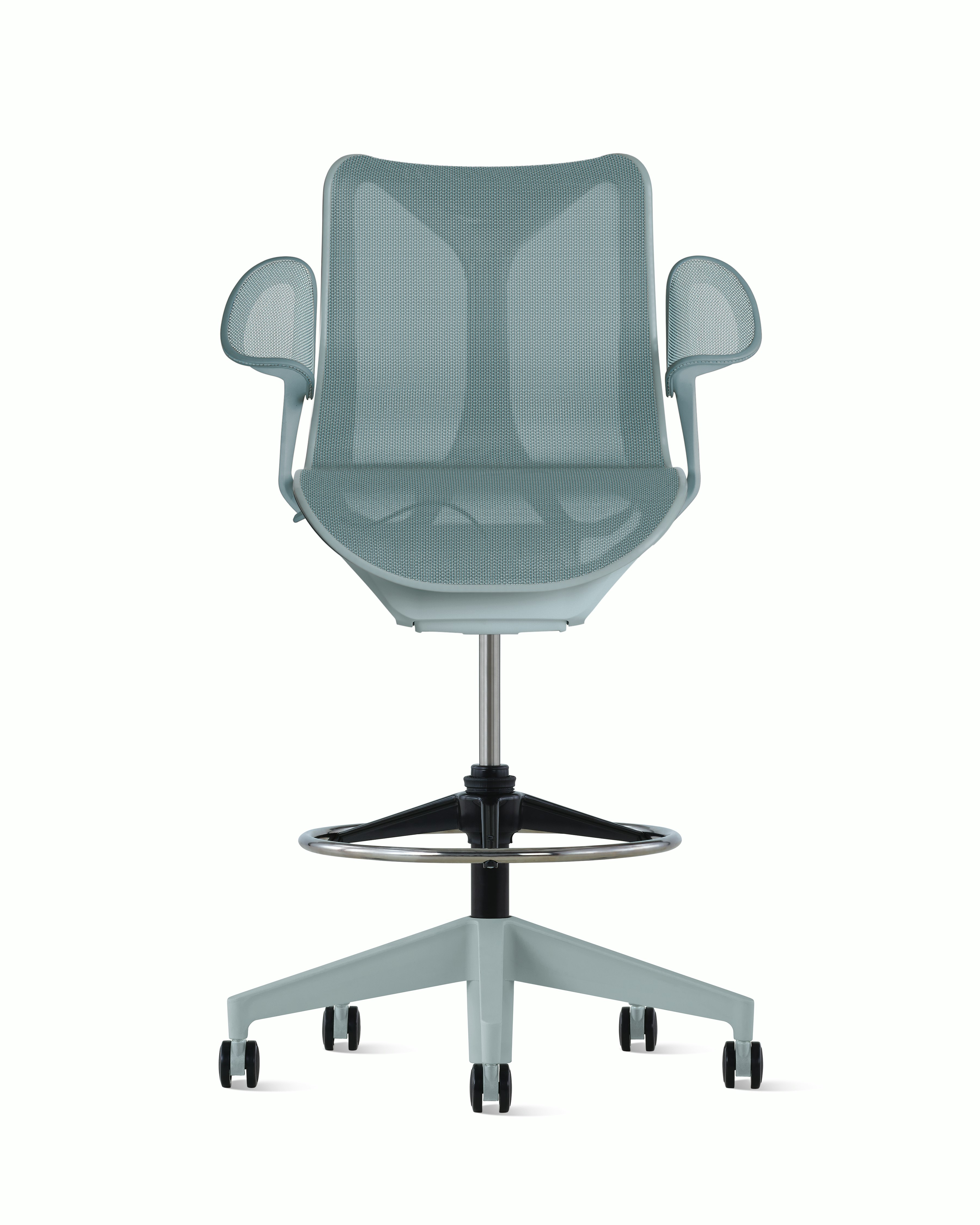 Cosm Stool Low Back Leaf Arm