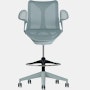 Cosm Stool Low Back Leaf Arm