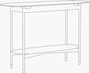 Sommer Console Table 11 With Shelf