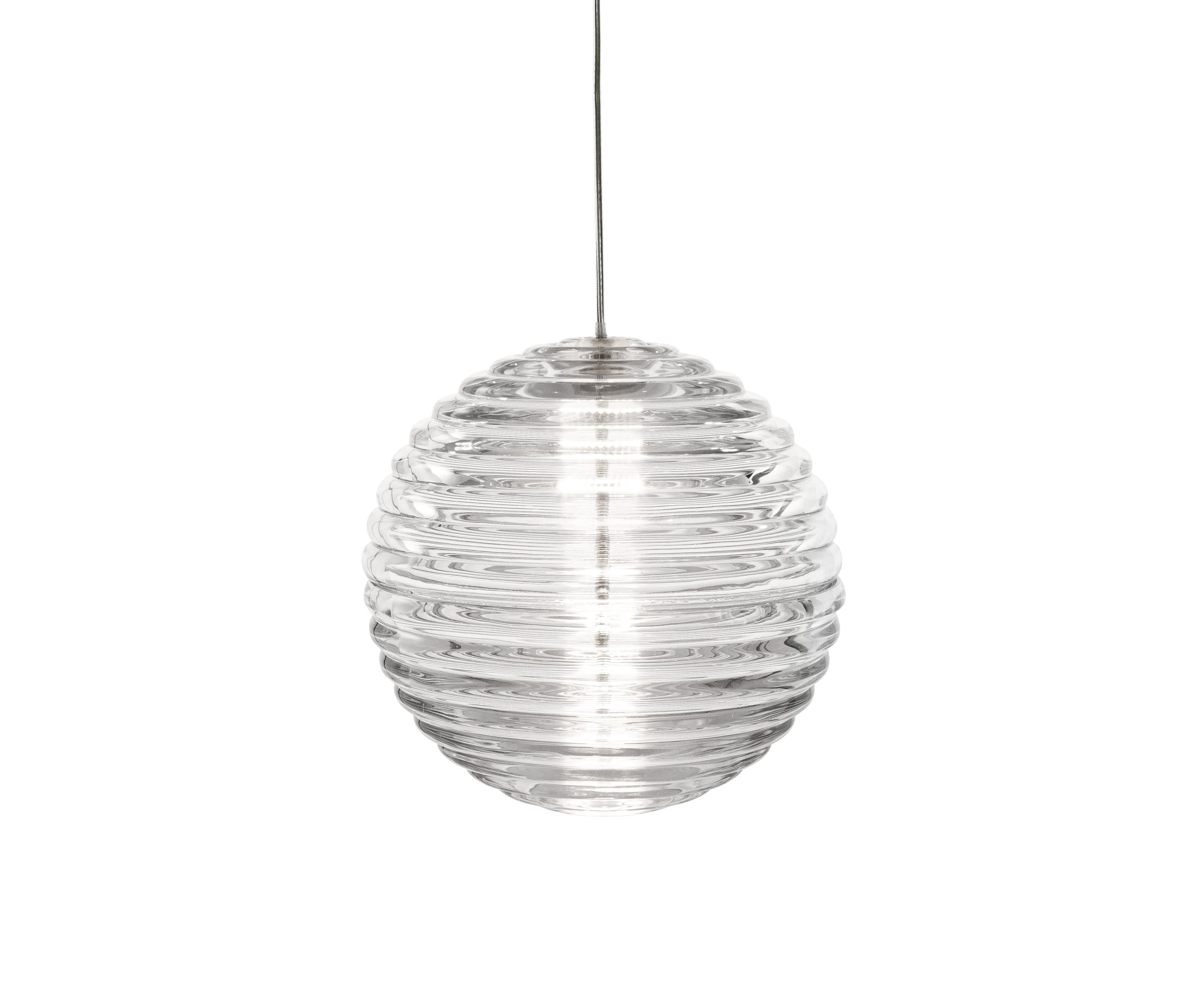 Press Pendant Sphere Clear LED - Glass