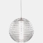 Press Pendant Sphere Clear LED - Glass