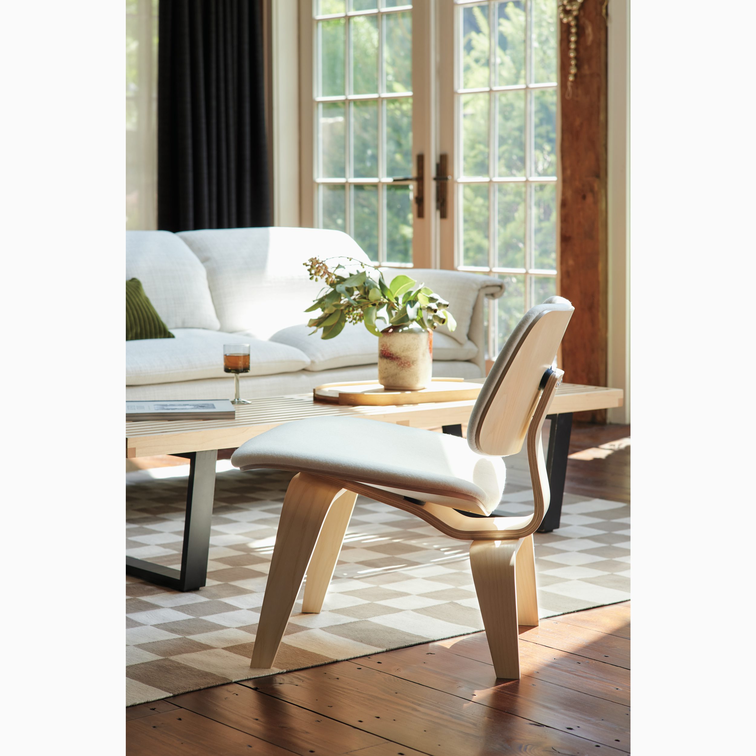 Eames Molded Plywood Lounge Chair Wood Base (LCW), Non Eames Molded Plywood Lounge Chair Wood Base (LCW), Non